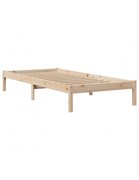 Letto senza Materasso 75x190 cm in Legno Massello Pino
