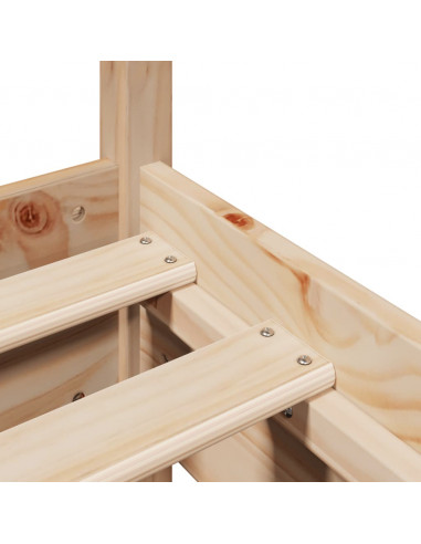 Letto senza Materasso 75x190 cm in Legno Massello Pino