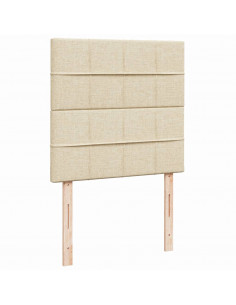 Giroletto a Molle con Materasso Crema 80x200 cm inTessuto