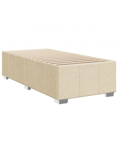 Giroletto a Molle con Materasso Crema 90x200 cm inTessuto