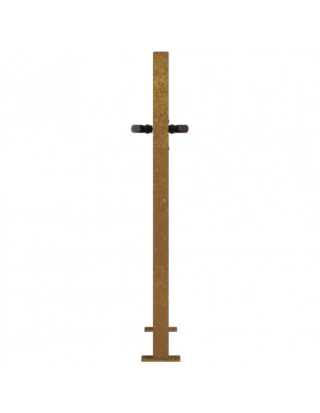 Cancello da Giardino 105x105 cm in Acciaio Corten