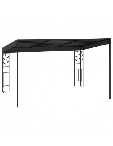 Gazebo a Parete 4x3x2,5 m Antracite