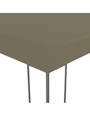 Gazebo con Luci LED a Stringa 3x3 m Grigio Talpa