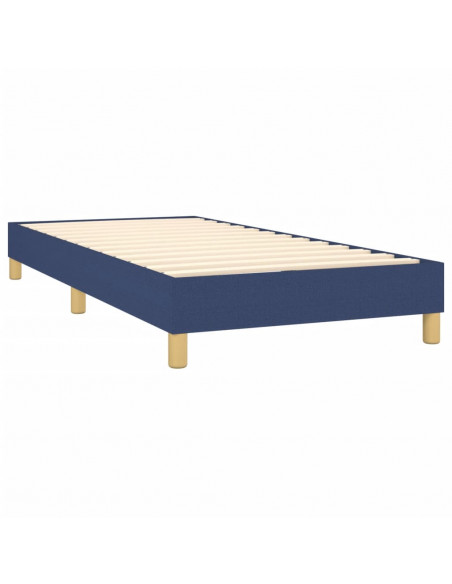 Giroletto a Molle con Materasso Blu 100x200 cm in Tessuto