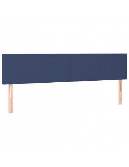 Giroletto a Molle con Materasso Blu 160x200 cm in Tessuto