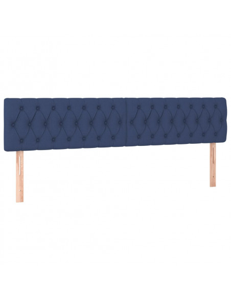 Giroletto a Molle con Materasso Blu 180x200 cm in Tessuto