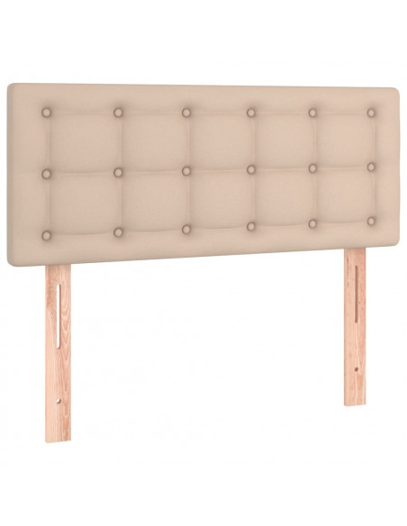 Giroletto a Molle con Materasso Cappuccino 100x200cm Similpelle