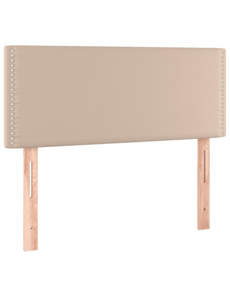 Giroletto a Molle con Materasso Cappuccino 100x200cm Similpelle