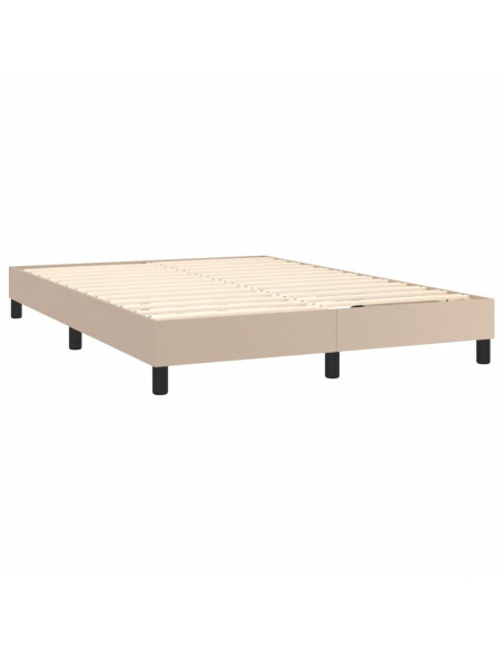 Giroletto a Molle con Materasso Cappuccino 140x190cm Similpelle