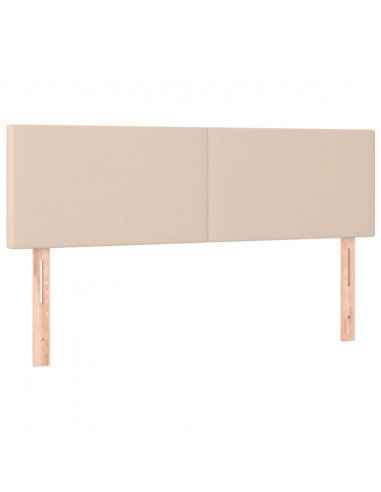 Giroletto a Molle con Materasso Cappuccino 140x190cm Similpelle