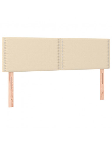 Giroletto a Molle con Materasso Crema 140x200 cm in Tessuto