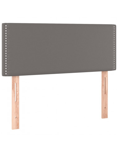 Giroletto a Molle con Materasso Grgio 80x200 cm in Similpelle