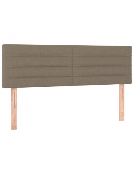 Giroletto a Molle con Materasso Tortora 140x190 cm in Tessuto