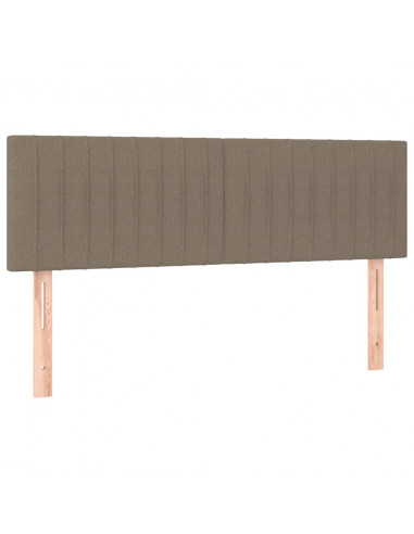 Giroletto a Molle con Materasso Tortora 140x190 cm in Tessuto