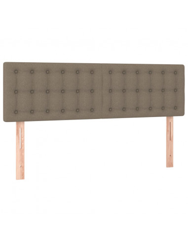 Giroletto a Molle con Materasso Tortora 140x200 cm in Tessuto