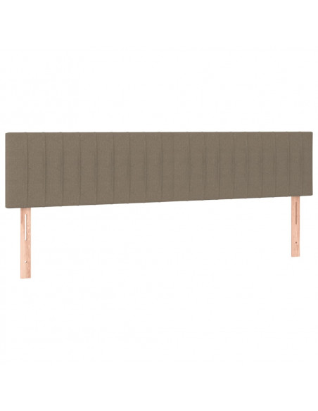 Giroletto a Molle con Materasso Tortora 160x200 cm in Tessuto