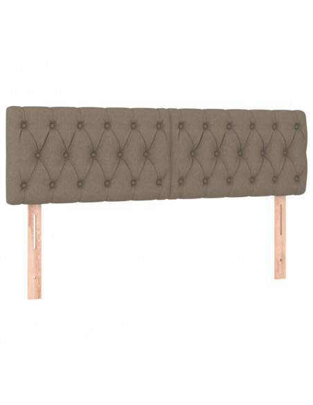 Giroletto a Molle con Materasso Tortora 160x200 cm in Tessuto