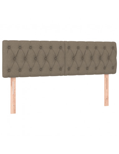 Giroletto a Molle con Materasso Tortora 160x200 cm in Tessuto