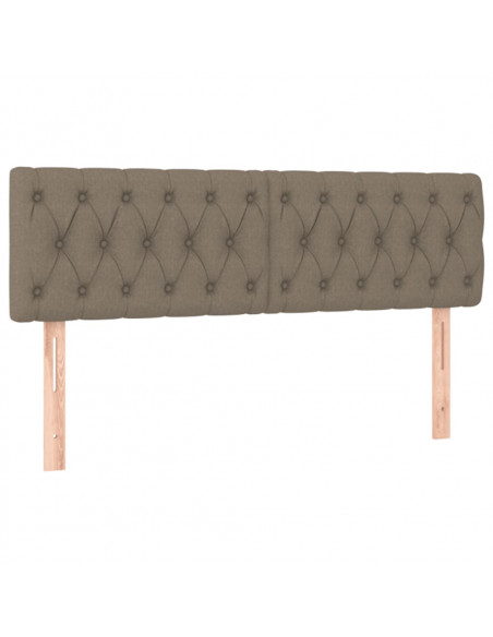 Giroletto a Molle con Materasso Tortora 160x200 cm in Tessuto