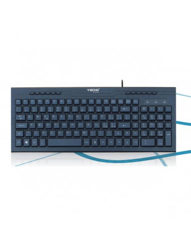 Tecno TC-932 tastiera USB QZERTY Italiano Nero