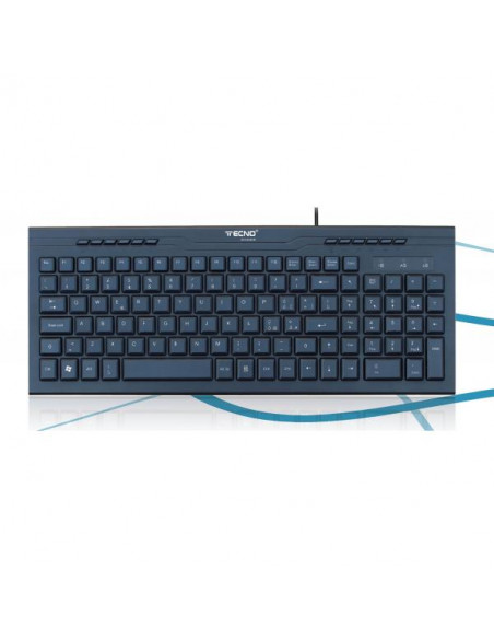 Tecno TC-932 tastiera USB QZERTY Italiano Nero