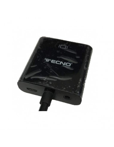 Tecno 24.136 cavo e adattatore video VGA (D-Sub) HDMI tipo A (Standard) Nero