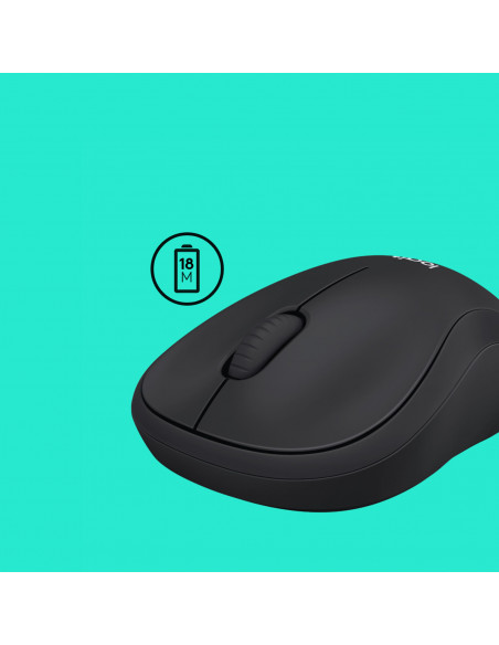 Logitech B220 Silent mouse Ufficio Ambidestro RF Wireless Ottico 1000 DPI