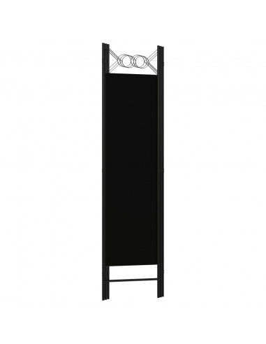 Paravento a 3 Pannelli Nero 120x180 cm