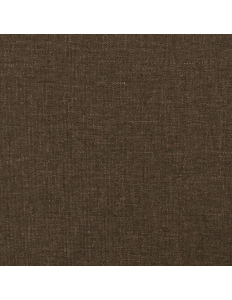 Testiera ad Orecchio Marrone Scuro 103x16x78/88 cm in Tessuto