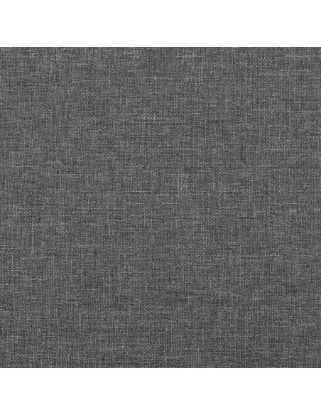 Testiera ad Orecchio Grigio Scuro 103x16x78/88 cm in Tessuto