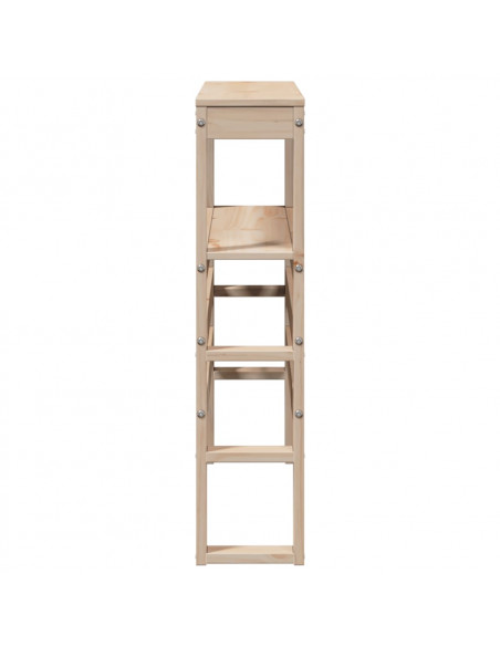 Testiera con Ripiani 75 cm in Legno Massello di Pino