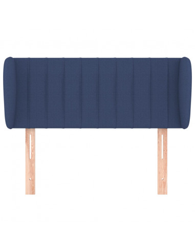 Testiera ad Orecchio Blu 93x23x78/88 cm in Tessuto