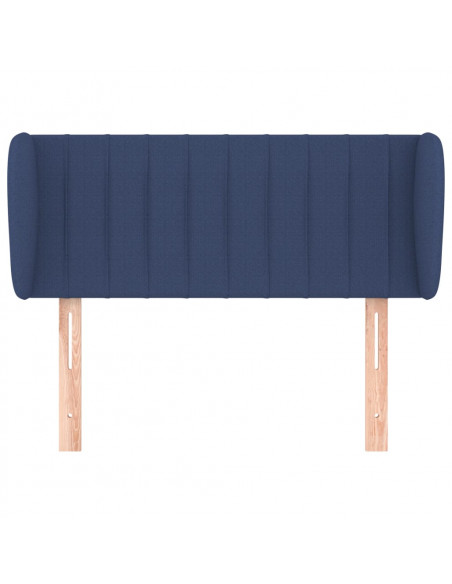 Testiera ad Orecchio Blu 93x23x78/88 cm in Tessuto