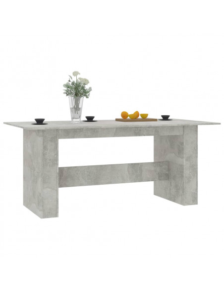 Tavolo da Pranzo Grigio Cemento 180x90x76 cm Legno Multistrato