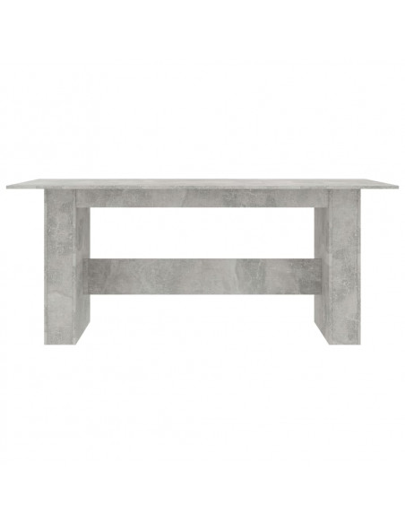 Tavolo da Pranzo Grigio Cemento 180x90x76 cm Legno Multistrato