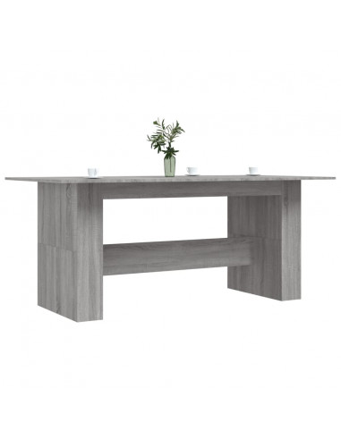 Tavolo da Pranzo Grigio Sonoma 180x90x76 cm Legno Multistrato