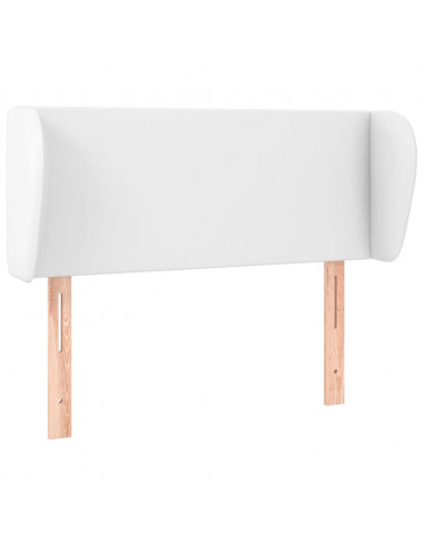 Testiera ad Orecchio Bianca 103x23x78/88 cm in Similpelle