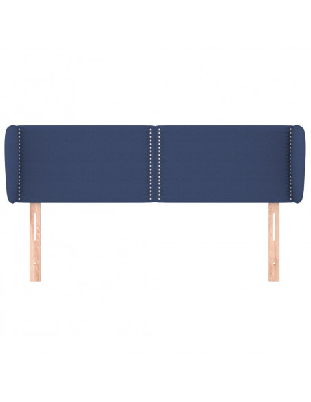 Testiera ad Orecchio Blu 147x23x78/88cm in Tessuto