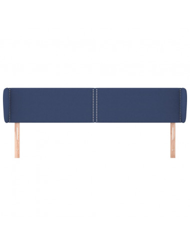 Testiera ad Orecchio Blu 203x23x78/88cm in Tessuto