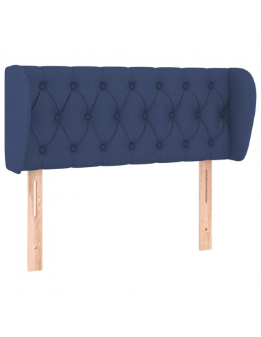 Testiera ad Orecchio Blu 93x23x78/88 cm in Tessuto