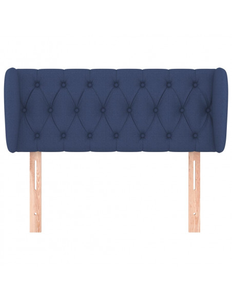 Testiera ad Orecchio Blu 93x23x78/88 cm in Tessuto