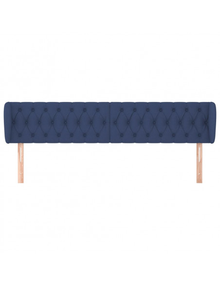 Testiera ad Orecchio Blu 203x23x78/88cm in Tessuto
