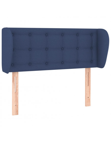 Testiera ad Orecchio Blu 83 x 23 x 78/88cm in Tessuto