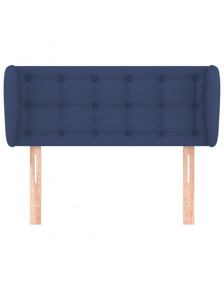 Testiera ad Orecchio Blu 93x23x78/88 cm in Tessuto