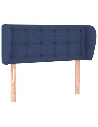 Testiera ad Orecchio Blu 103x23x78/88cm in Tessuto