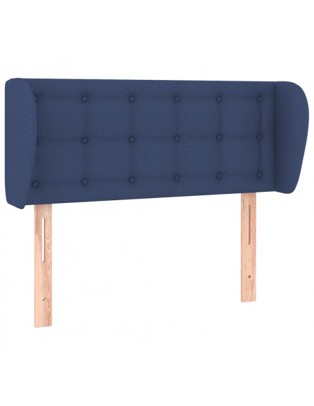 Testiera ad Orecchio Blu 103x23x78/88cm in Tessuto