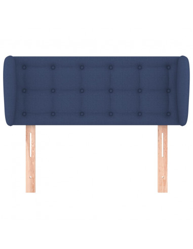 Testiera ad Orecchio Blu 103x23x78/88cm in Tessuto