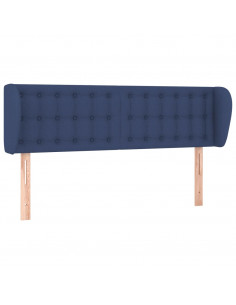 Testiera ad Orecchio Blu 147x23x78/88cm in Tessuto 2