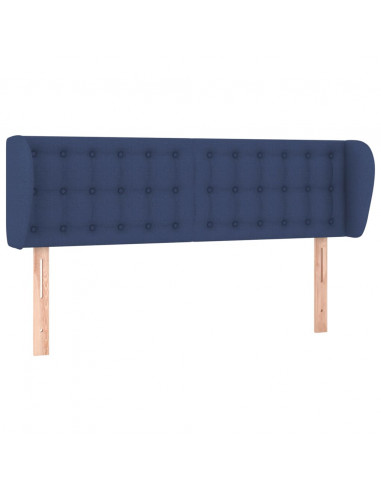 Testiera ad Orecchio Blu 147x23x78/88cm in Tessuto