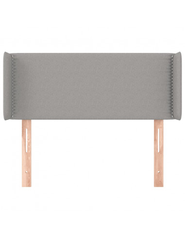 Testiera ad Orecchio Grigio Chiaro 93x16x78/88 cm in Tessuto